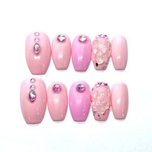 Rose Quartz Healing Nails 💕